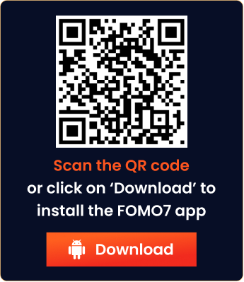 Mobile Display View of the Fomo7 App Dashboard