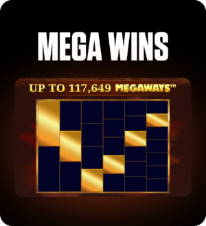 FOMO7 India slot game showing Mega Wins with up to 117,649 Megaways reel configuration screen.