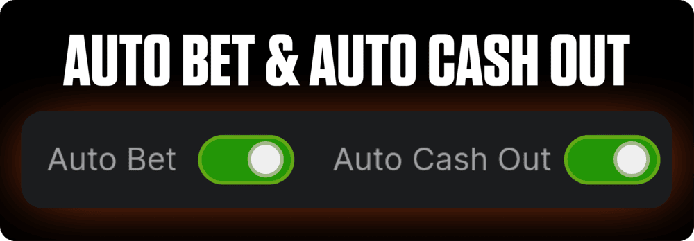 Aviatrix screen showing auto bet and auto cash-out toggle controls in the FOMO7 India interface.