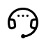 FOMO7 India support icon showing a simple headset outline for customer assistance.