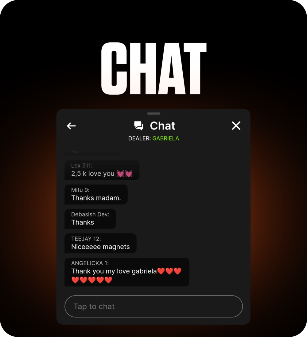 FOMO7 India Crazy Time chat screen showing live dealer chat messages and player text input panel.