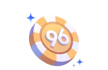 Casino chip icon displayed on FOMO7 India, symbolizing gaming rewards, bonuses and in-game currency.