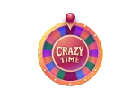 Crazy Time game icon featured on FOMO7 India, representing the popular live game show with colorful wheel gameplay.