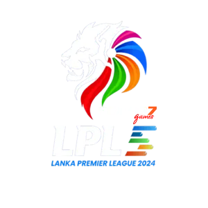 Lanka Premier League 2024 Logo lion with rainbow mane, official tournament logo on FOMO7 India