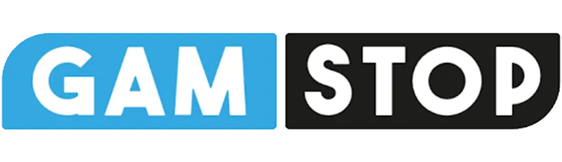 GamStop Logo GamStop self-exclusion logo, responsible gambling tool on FOMO7 India betting site