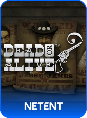 Dead or Alive NETENT slot icon with cowboy theme displayed on FOMO7 India.