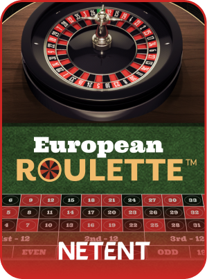 European Roulette game icon by NetEnt with roulette wheel and betting table featured on FOMO7 India.