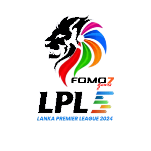 Lanka Premier League 2024 Logo (Complete) Lanka Premier League 2024 black lion with rainbow mane, official tournament logo on FOMO7 India