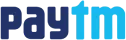 Paytm logo with blue 'tm' symbol, trusted payment partner for secure deposits and withdrawals on FOMO7 India platform